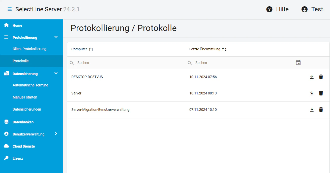 Client Protokolle